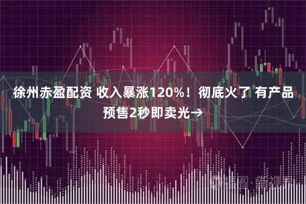 徐州赤盈配资 收入暴涨120%！彻底火了 有产品预售2秒即卖光→